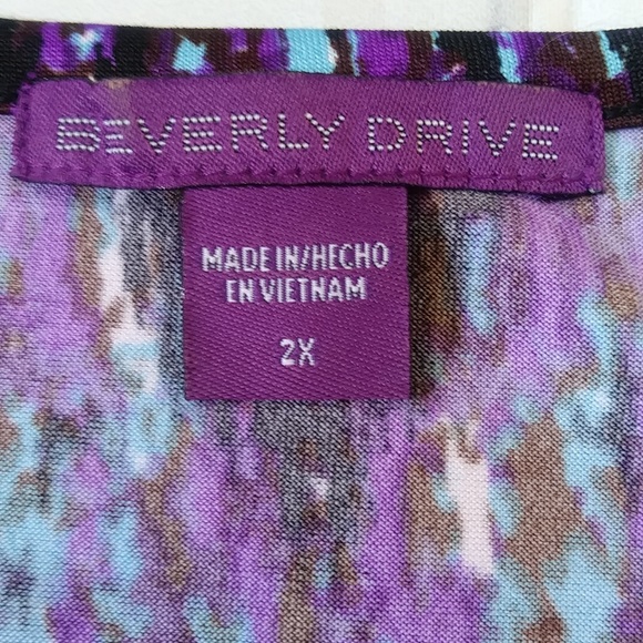 Beverly Drive Plus Size Women's size 2x top blouse - Picture 4 of 7